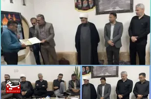 تجلیل از کارگر و پدر شهید مدافع وطن درهندیجان