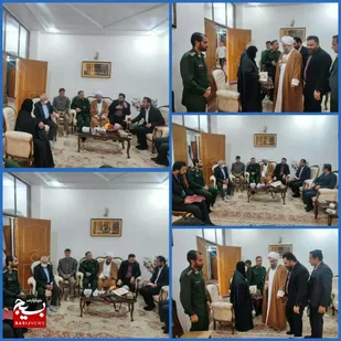 تکریم پدر شهید کاوندی در شوش