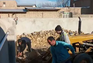 پاکسازی و بهسازی محوطه پایگاه مقداد روستای کهرت