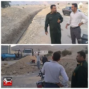 عملیات اجرایی آبرسانی به آبادی اشکفت سیاه شهرستان بستک