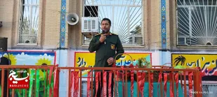 آئین گلبانگ مقاومت و ایثار همزمان با سراسر کشور در چهارباغ برگزار شد