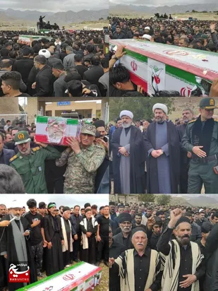 شکوه ایثار در لالی؛تشییع باشکوه شهید مدافع وطن،فردین مهدی&zwnj;پور
