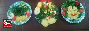 برگزاری مسابقه تزیین غذا در محله قبای پردیسان