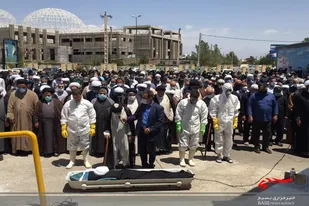 مراسم تشییع پیکر حجت الاسلام رائیجی هادی سیاسی کشوری در دامغان