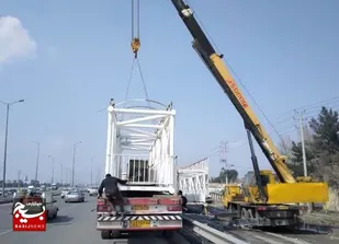 پل عابر پیاده تقاطع گلمکان به بزرگراه&zwnj; آسیایی مشهد نصب می شود