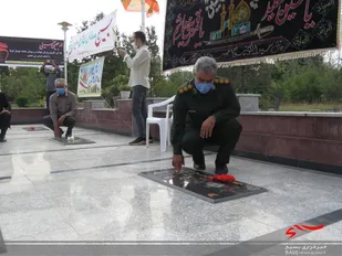 گلاب شویی مزار امامزادگان عشق در گلوگاه