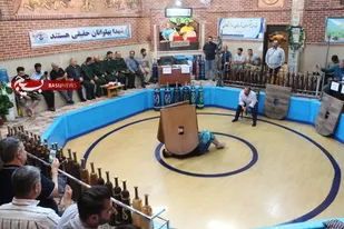 مسابقات قهرمانی ورزش&zwnj;های زورخانه&zwnj;ای و پهلوانی بسیج سپاه حضرت محمد رسول الله (ص) تهران بزرگ برگزار شد