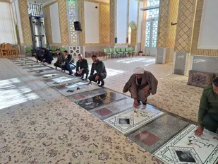 مزار شهدای بهاباد غبارروبی شد