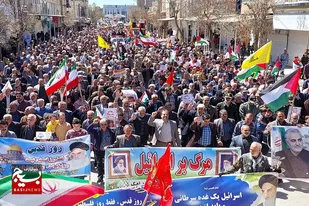 حضور حماسی مردم ولایی کبودراهنگ در راهپیمایی روز جهانی قدس