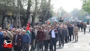 راهپیمایی مردم رشت در روز جهانی قدس