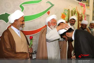 آیین عمامه گذاری طلاب علوم دینی در تربت جام