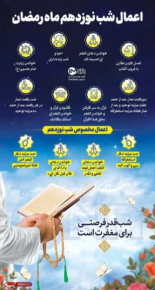 اعمال شب قدر + دعا&zwnj;های نوزدهم ماه رمضان و آداب مشترک