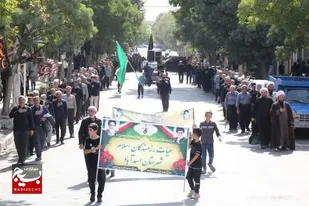 دسته عزاداری جاماندگان اربعین حسینی در اسدآباد برگزار شد+تصاویر