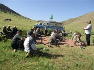 کوهپیمایی بسیجیان گردان 313 بیت&zwnj;المقدس شهرستان بهار