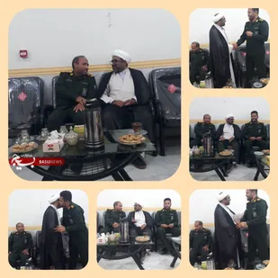 دیدار مسئول دفتر نمایندگی ولی&zwnj;فقیه در ناحیه بوموسی با فرمانده یگان حفاظت فرودگاه