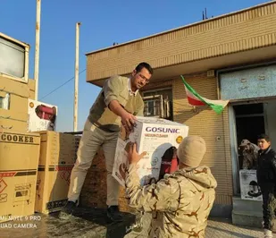آماده سازی ۸ سری جهزیه به همت بسیج سازندگی سپاه آرادان