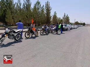 برگزاری رژه خودرویی بسیج در شهرستان تفتان