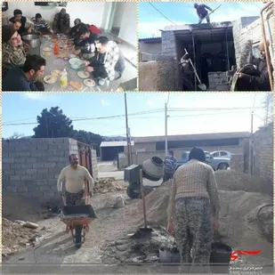 حضور گروه جهادی در روستای بهکده مانه وسملقان
