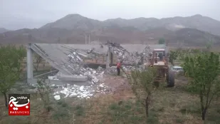 قلع و قمع ۱۶ هزار مترمربع بنا&zwnj;های غیر مجاز در اراضی کشاورزی شاهرود