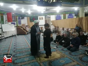 مراسم تجلیل از نوجوانان بسیجی در مسجد سرخه برپا شد