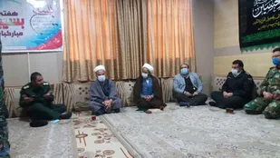 دیدار مجموعه سپاه آبگرم قزوین با امام جمعه آبگرم