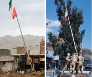 یادمان &laquo;پرچم&raquo; سیل ۹۸ در پلدختر نصب شد