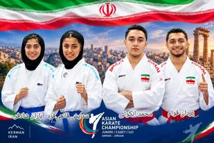 چهار مدال سهم کاراته&zwnj;کاهای کرمان در آوردگاه آسیایی اردن