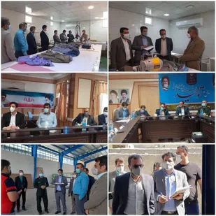 بازدید میدانی از واحدهای تولیدی توسط اعضاء قرارگاه صنعتی سپاه فجر در شهرستان نورآباد ممسنی