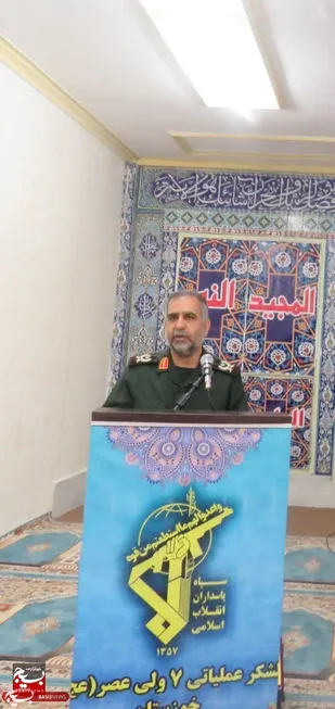 پیام فرمانده لشکر عملیاتی ۷ ولی عصر (عج) خوزستان به مناسبت دوازدهم فروردین، روز جمهوری اسلامی