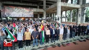 اجتماع محکومیت ترور شهید اسماعیل هنیه رئیس دفتر سیاسی حماس در چالوس