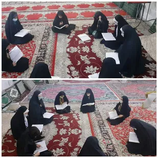 آموزش قرائت قرآن و مباحثه درباره سبک زندگی حضرت زهرا (س)