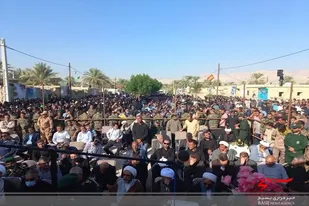 وداع باشکوه با پیکر مطهر شهید مدافع حرم سردار داوود جعفری