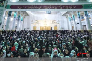 جشن &laquo;دختران آفتاب&raquo; در حرم بانوی کرامت برگزار شد+تصاویر