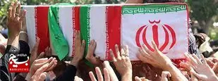 تشییع پیکر پاک مادر شهیدان دیوجان در اهواز