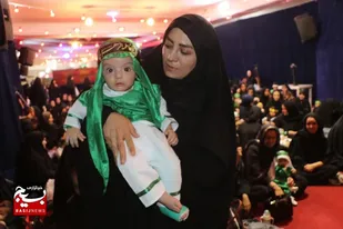 برگزاری همایش شیرخوارگان حسینی در مهرشهر +تصاویر