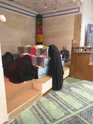 مراسم عزاداری بانوان بسیجی حوزه ۱۰۴ رضوان در شب شهادت حضرت علی (ع)