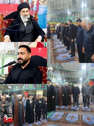 مراسم جاماندگان اربعین در آغاجاری