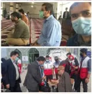 شرکت مدیر شبکه بهداشت در میزخدمت مصلی نماز جمعه کلاله