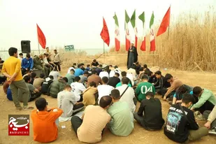 حال خوب دانش آموزان پسر آبیکی در کربلای شلمچه و شهدای علقمه