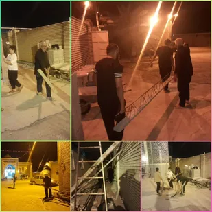خدمات جهادی هندیجان باساخت آشپزخانه درمسجد۱۴معصوم