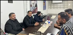 دیدار بخشدار جلیل آباد با فرمانده حوزه مقاومت بسیج ظفر