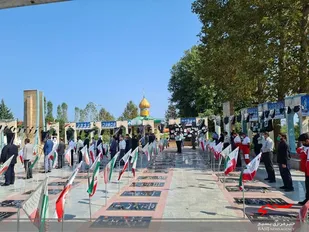 تجدید بیعت با شهدا در بهشت زینبیه