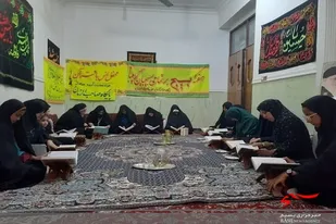 برگزاری محفل انس با قرآن کریم به مناسبت هفته بسیج در شهرستان ایرانشهر