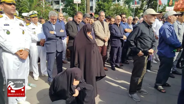 مراسم تشییع پیکر شهدای حمله تروریستی آستانه اشرفیه
