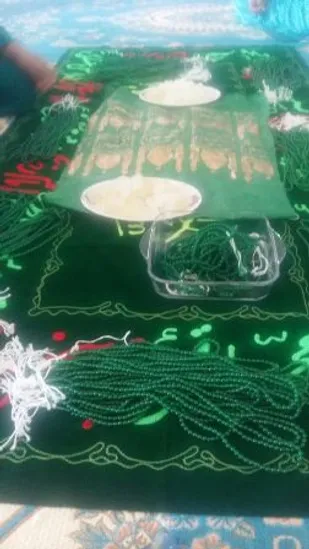برگزاری ختم صلوات در منطقه ریگ لردگان