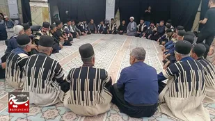 برگزاری حلقه&zwnj;های معرفتی و بصیرتی بسیج لالی در حاشیه مراسم تشییع پیکر مطهر رهبرانقلاب اسلامی در تهران