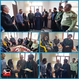 دیدار مسئولین شهرستان چالوس با خانواده شهدا