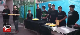 برپایی ایستگاه صلواتی بمناسبت ایام سوگواری اخرماه صفر