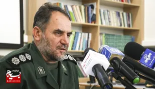 تشییع پیکر شهید گمنام در سپاه استان اردبیل همزمان با سالروز شهادت سردار سلیمانی
