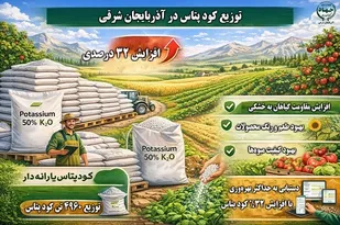 افزایش 32 درصدی توزیع کود پتاس یارانه دار در آذربایجان شرقی